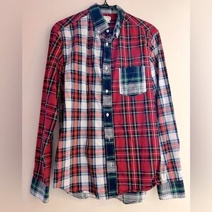 JCrew Holiday Plaid Shirt.  Boys size 16. Good condition.